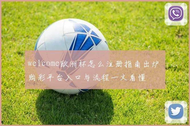 welcome欧洲杯怎么注册指南出炉 购彩平台入口与流程一文看懂
