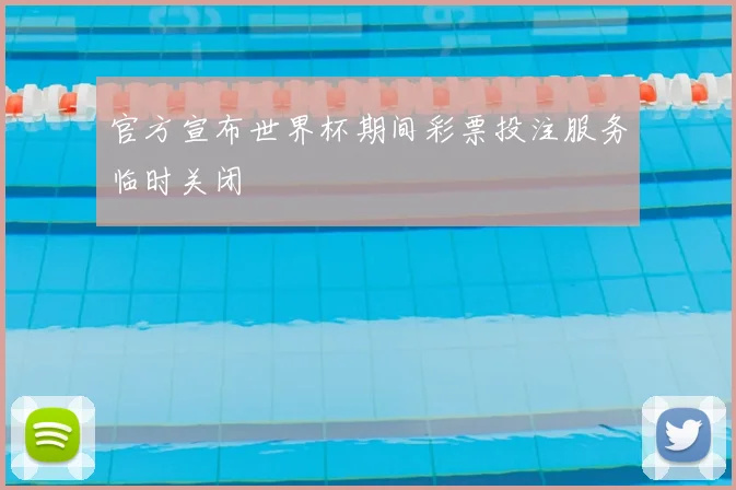 官方宣布世界杯期间彩票投注服务临时关闭