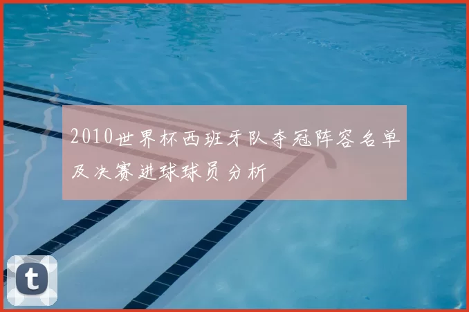 2010世界杯西班牙队夺冠阵容名单及决赛进球球员分析